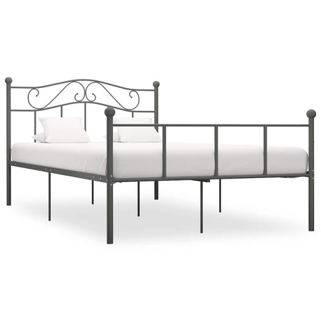 Vidaxl bedframe metaal grijs 160x200 cm