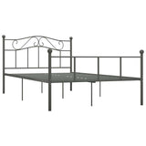 Vidaxl bedframe metaal grijs 160x200 cm