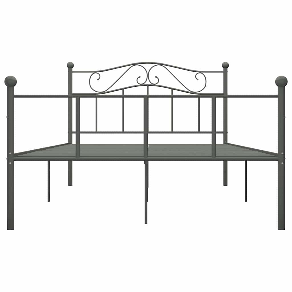 Vidaxl bedframe metaal grijs 160x200 cm