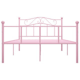 Vidaxl bedframe metaal roze 120x200 cm