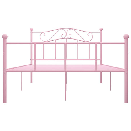 Vidaxl bedframe metaal roze 140x200 cm