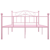 Vidaxl bedframe metaal roze 160x200 cm