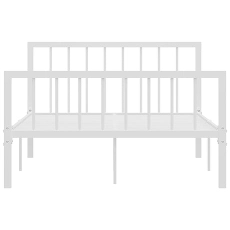 Vidaxl bedframe metaal wit 120x200 cm