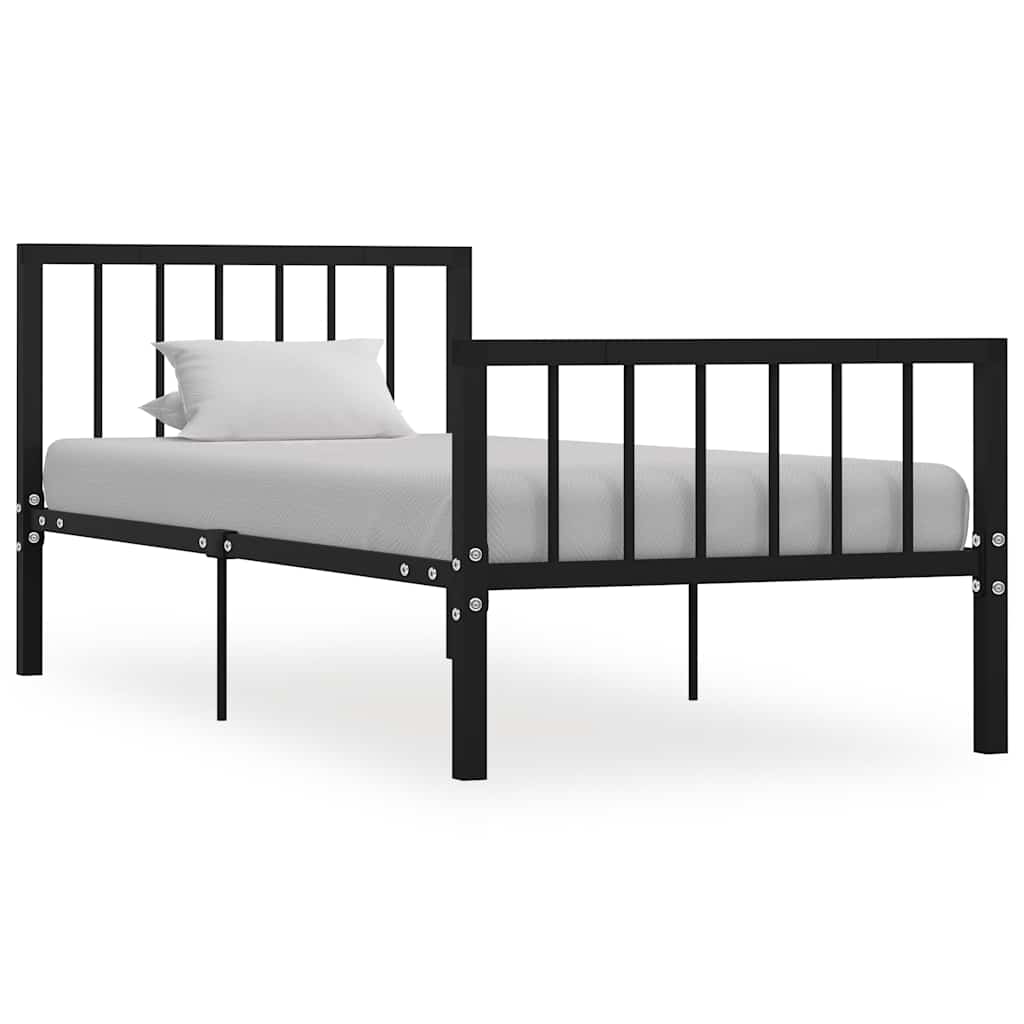 Vidaxl bedframe metaal zwart 100x200 cm