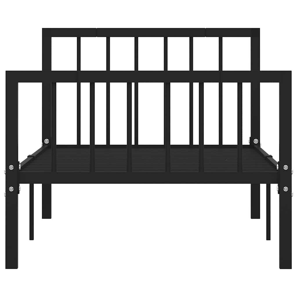 Vidaxl bedframe metaal zwart 100x200 cm