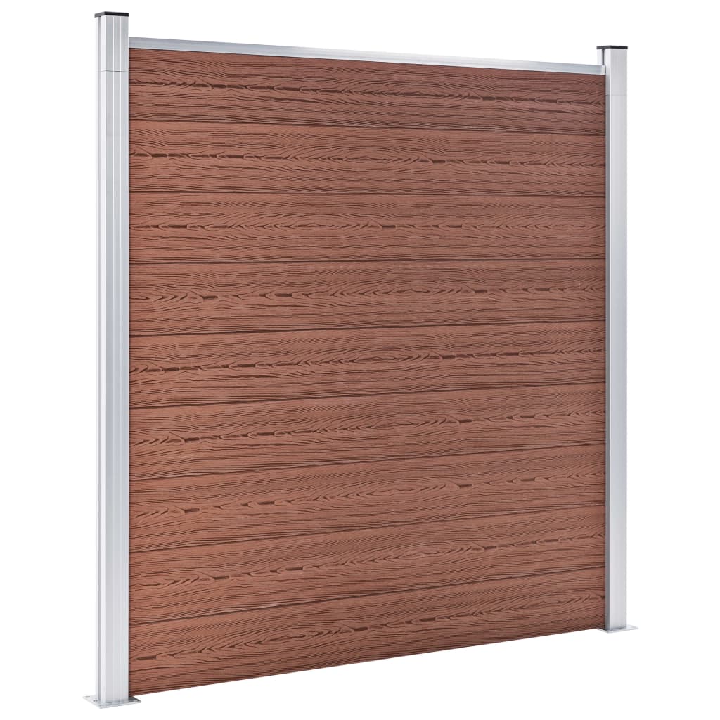 Vidaxl -Zaun 353x186 cm HKC Brown