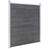 Vidaxl Fence 353x186 cm HKC Gray