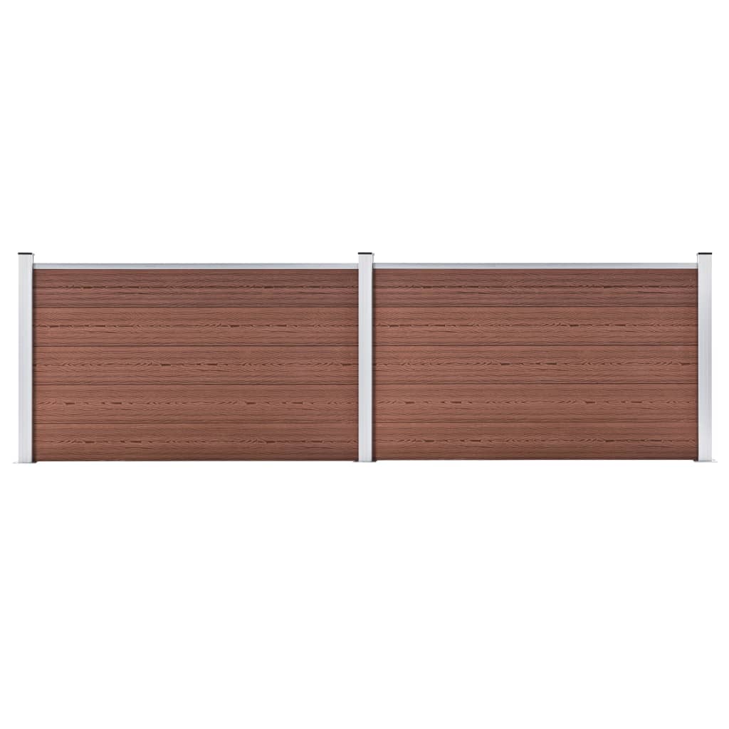 Vidaxl -Zaun 353x106 cm HKC Brown