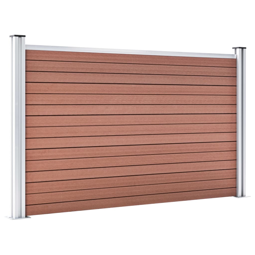 Vidaxl fence 353x106 cm HKC Brown