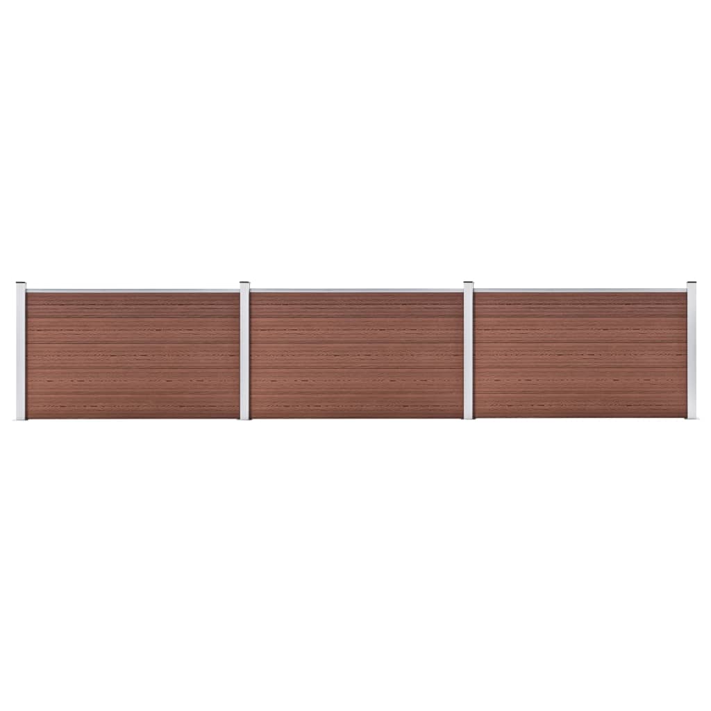 VIDAXL -Zaun 526x106 cm HKC Brown