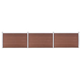 Vidaxl Fence 526x106 cm HKC Brown