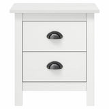 Vidaxl nachtkastje hill 46x35x49,5 cm massief grenenhout wit