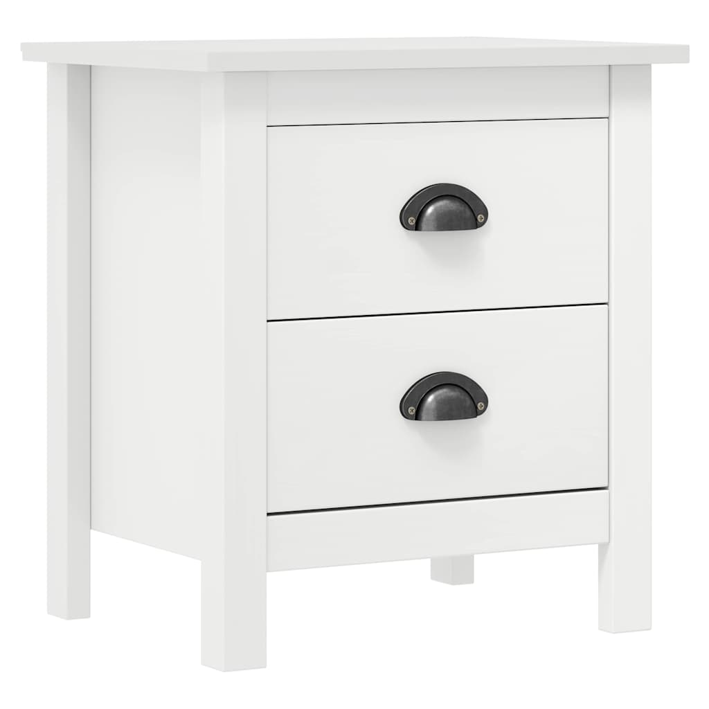 Vidaxl nachtkastjes 2 st hill 46x35x49,5 cm grenenhout wit