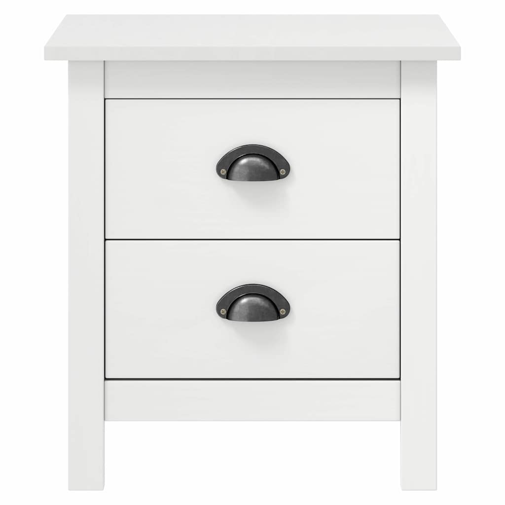 Vidaxl nachtkastjes 2 st hill 46x35x49,5 cm grenenhout wit