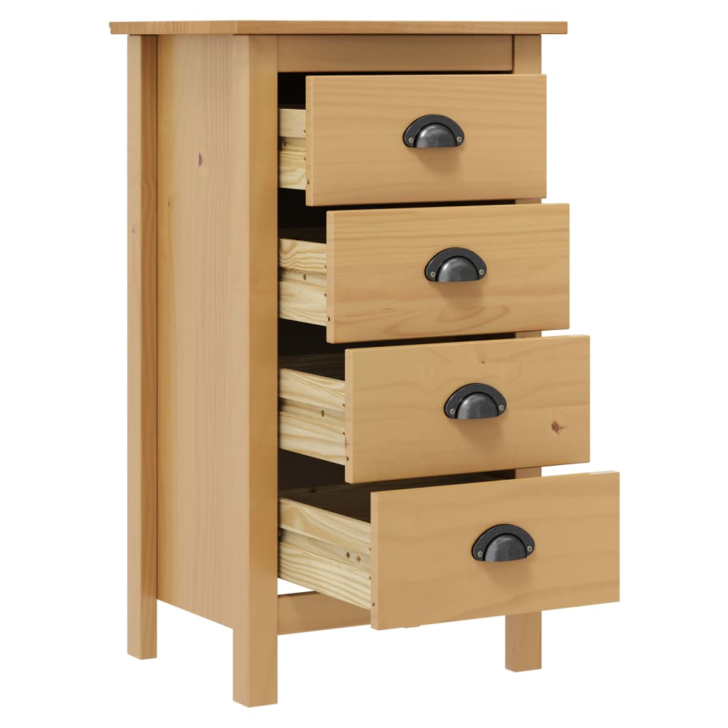 Vidaxl dressoir hill 46x35x80 cm massief grenenhout
