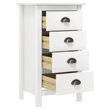 Vidaxl dressoir hill 46x35x80 cm massief grenenhout wit