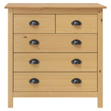 Vidaxl dressoir hill 79x40x80 cm massief grenenhout