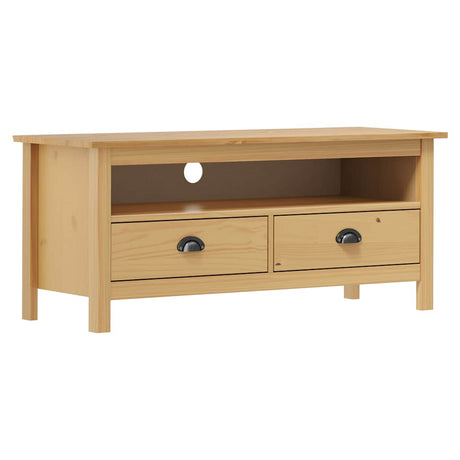 Vidaxl tv-meubel hill 110x40x47 cm grenenhout honingbruin