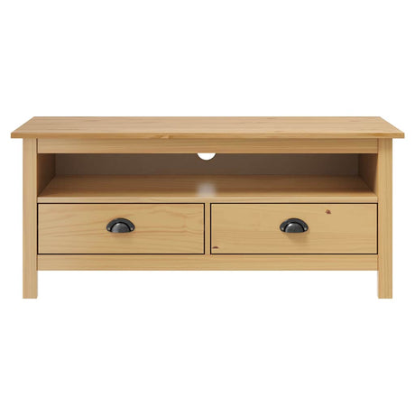 Vidaxl tv-meubel hill 110x40x47 cm grenenhout honingbruin