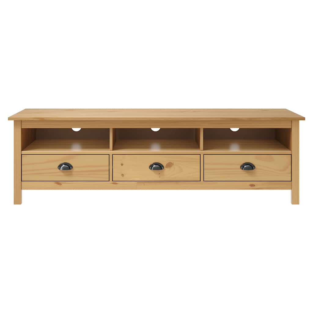 Vidaxl tv-meubel hill 158x40x47 cm grenenhout honingbruin