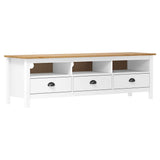 Vidaxl tv-meubel hill range 158x40x47 cm massief grenenhout wit