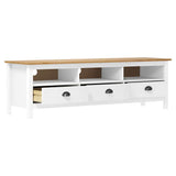Vidaxl tv-meubel hill range 158x40x47 cm massief grenenhout wit