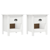Vidaxl nachtkastjes 2 st hill range 46x35x49,5 cm massief grenenhout
