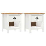Vidaxl nachtkastjes 2 st hill range 46x35x49,5 cm massief grenenhout