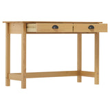 Vidaxl wandtafel hill 2 lades 110x45x74 cm massief grenenhout