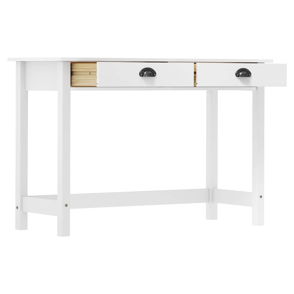 Vidaxl wandtafel hill 2 lades 110x45x74 cm massief grenenhout