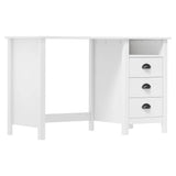 Vidaxl bureau hill 3 lades 120x50x74 cm massief grenenhout