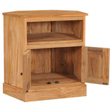 Vidaxl hoekkast 60x45x60 cm massief teakhout