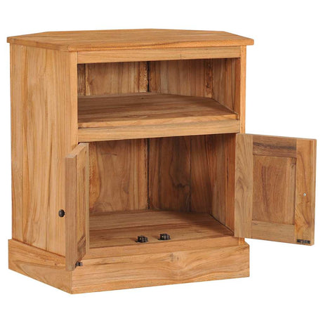 Vidaxl hoekkast 60x45x60 cm massief teakhout