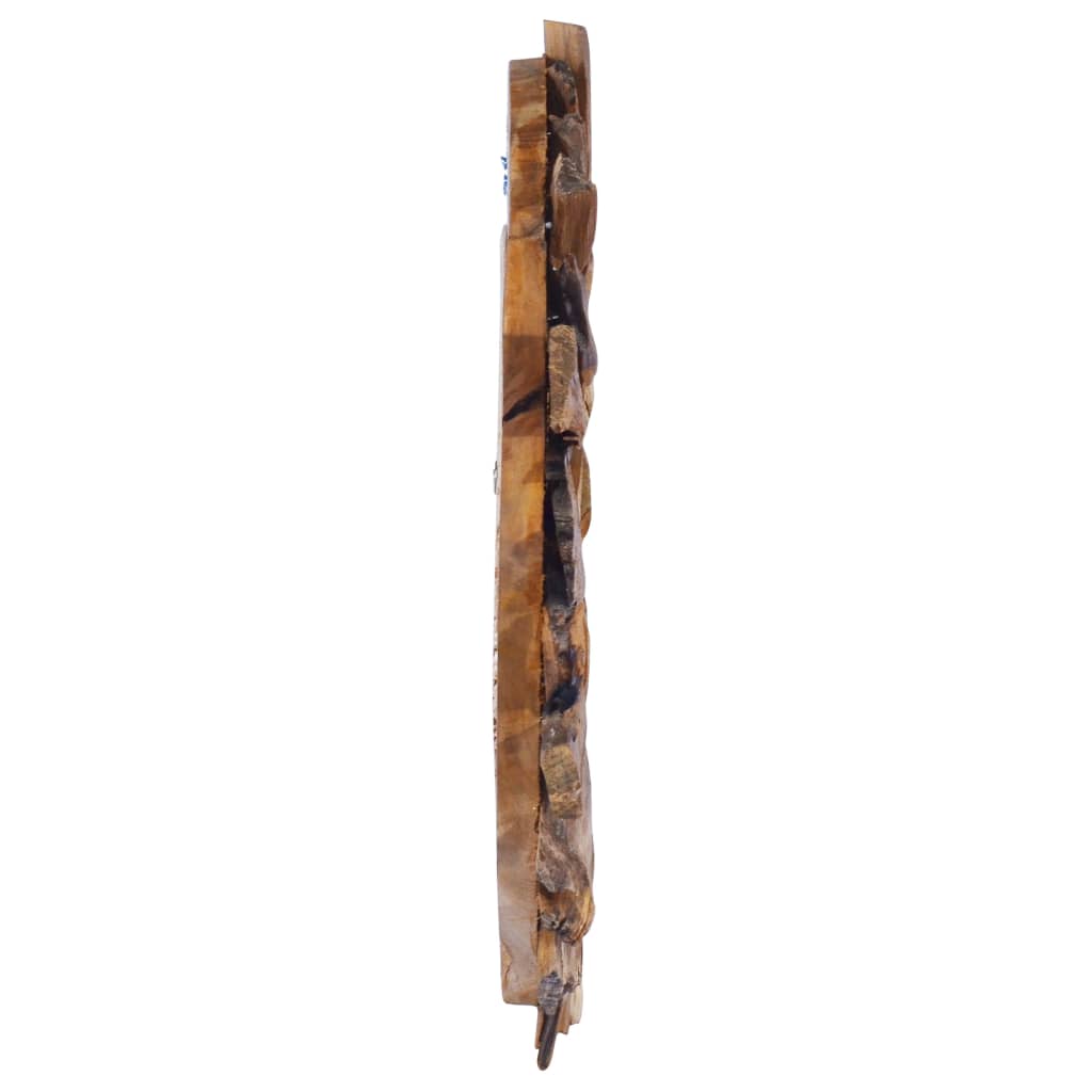 Espejo de pared Vidaxl alrededor de 40 cm de madera de teca