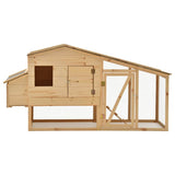 Vidaxl Chicken Coop 178x67x92 cm pevná borovice