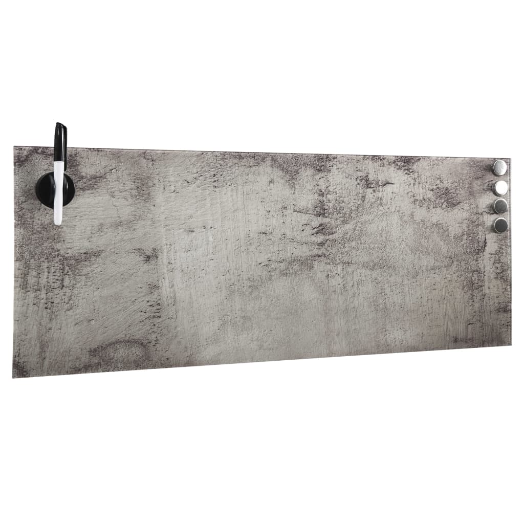 Vidaxl Montaje de pared de la pared magnética de 60x20 cm de vidrio