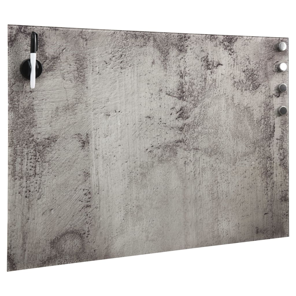 Montaje de pared de tablero magnético Vidaxl 60x40 cm de vidrio