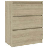 Vidaxl dressoir 60x35x76 cm bewerkt hout sonoma eikenkleurig
