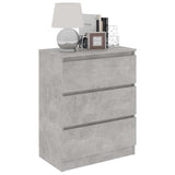 Vidaxl dressoir 60x35x76 cm bewerkt hout betongrijs