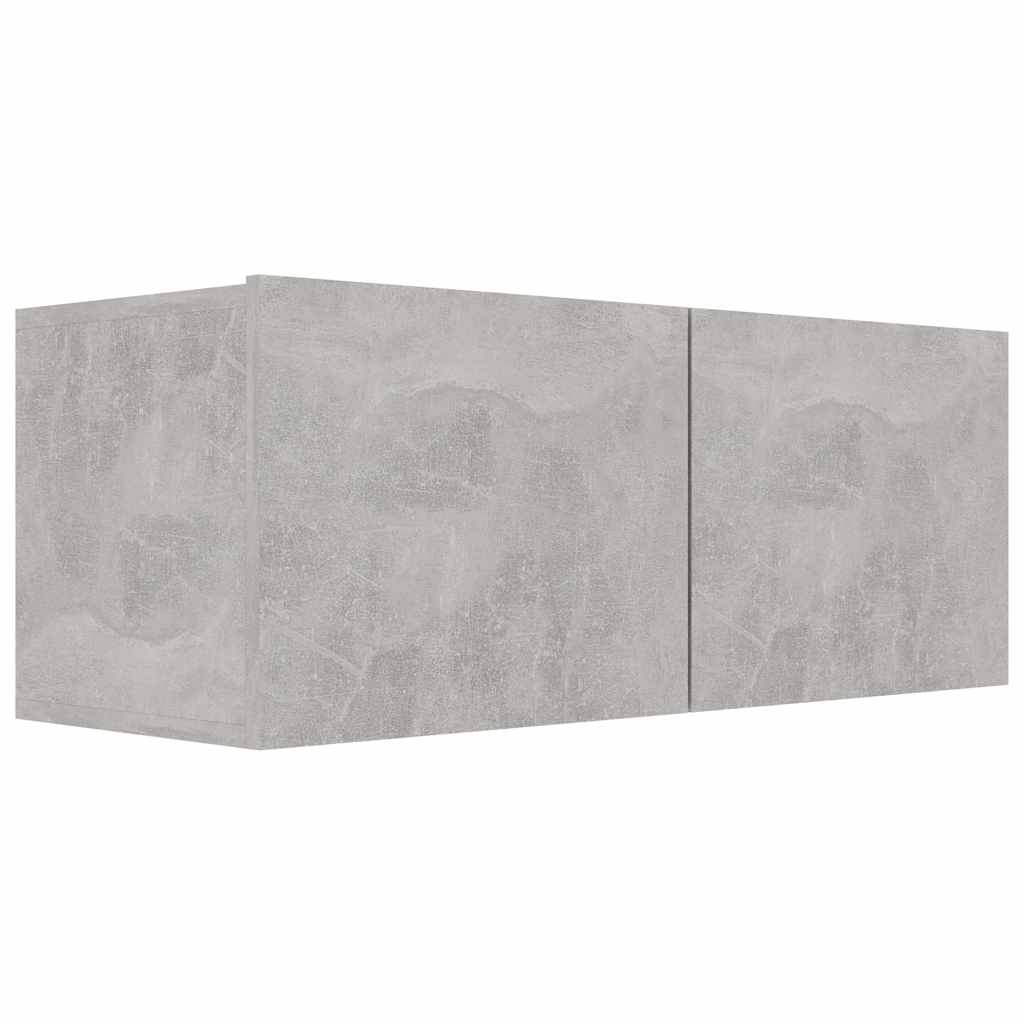 Vidaxl tv-meubel 80x30x30 cm bewerkt hout betongrijs