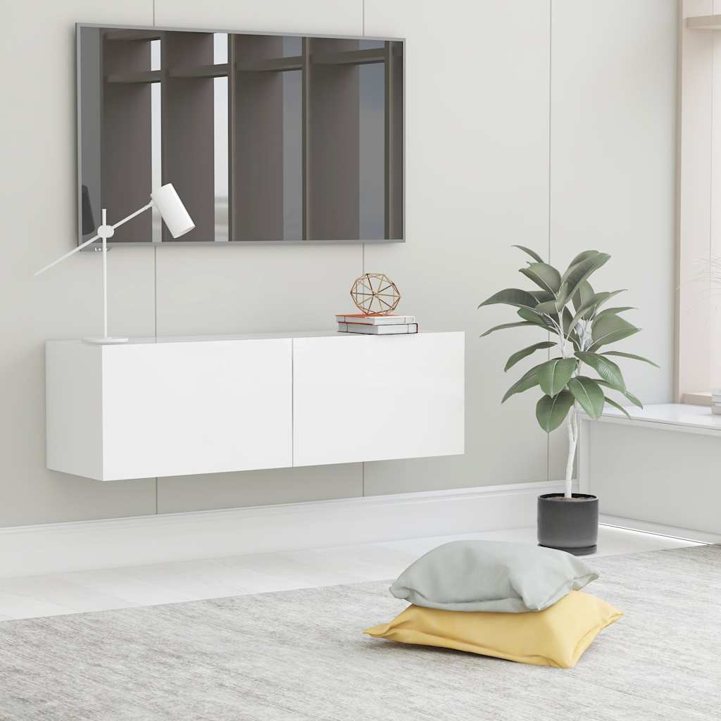 Vidaxl tv-meubel 100x30x30 cm bewerkt hout wit