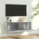 Vidaxl tv-meubel 100x30x30 cm bewerkt hout betongrijs