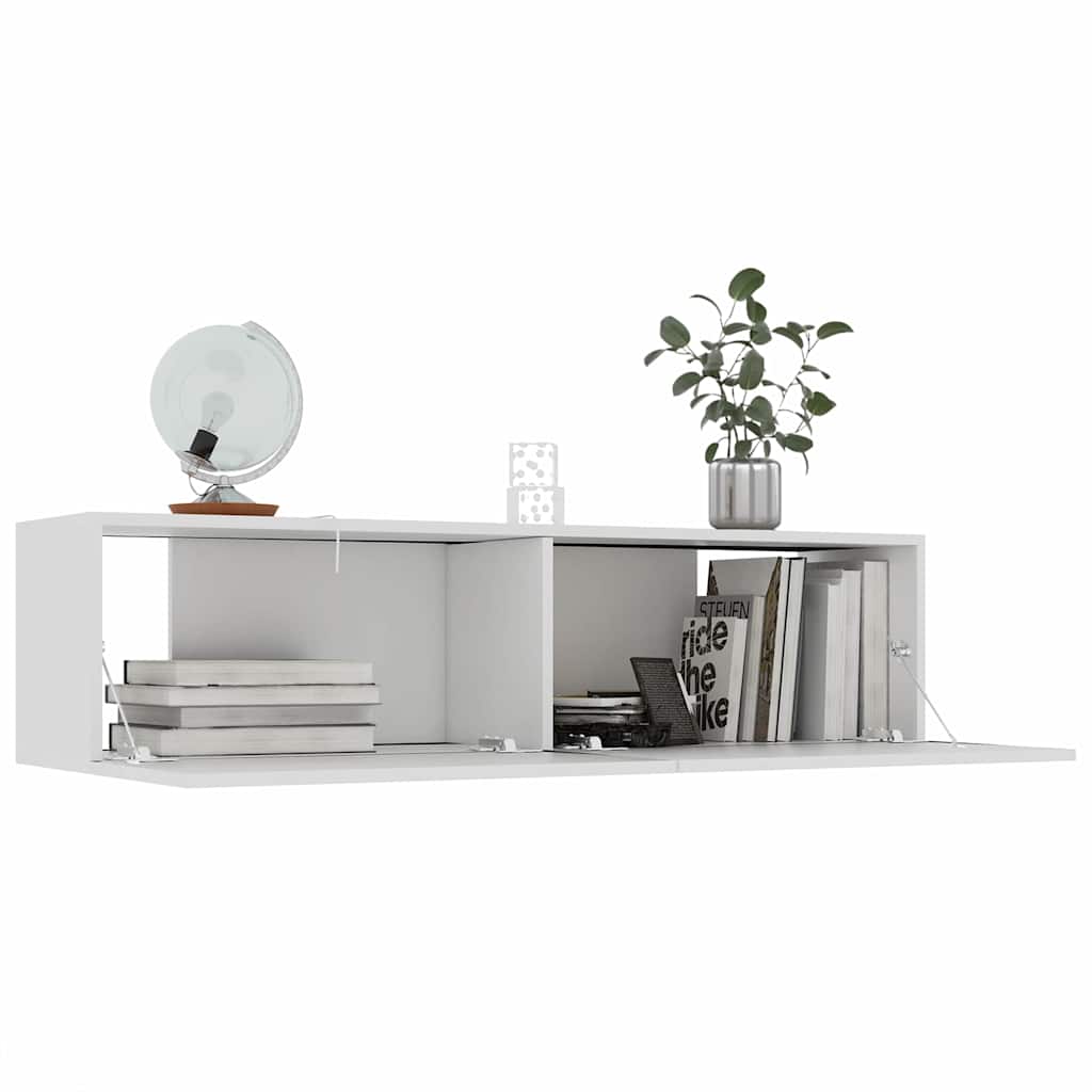 Vidaxl tv-meubel 120x30x30 cm bewerkt hout wit