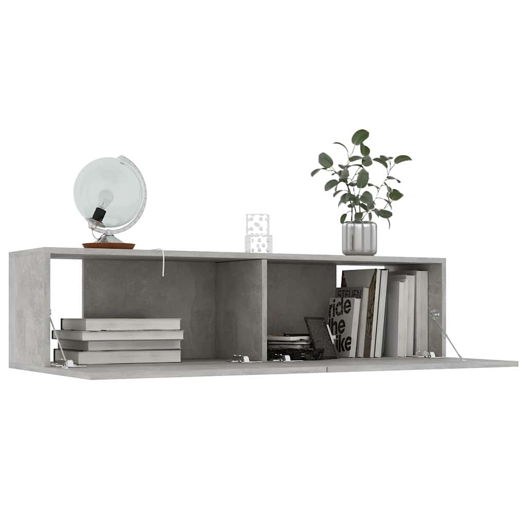 Vidaxl tv-meubel 120x30x30 cm bewerkt hout betongrijs