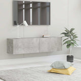 Vidaxl tv-meubel 120x30x30 cm bewerkt hout betongrijs