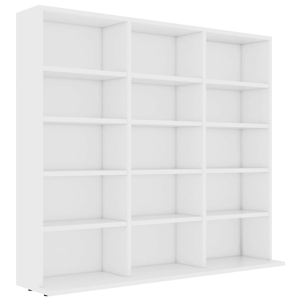 Vidaxl cd-kast 100x23x89,5 cm bewerkt hout wit