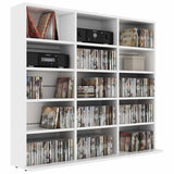 Vidaxl cd-kast 100x23x89,5 cm bewerkt hout wit