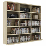 Vidaxl cd-kast 100x23x89,5 cm bewerkt hout sonoma eikenkleurig