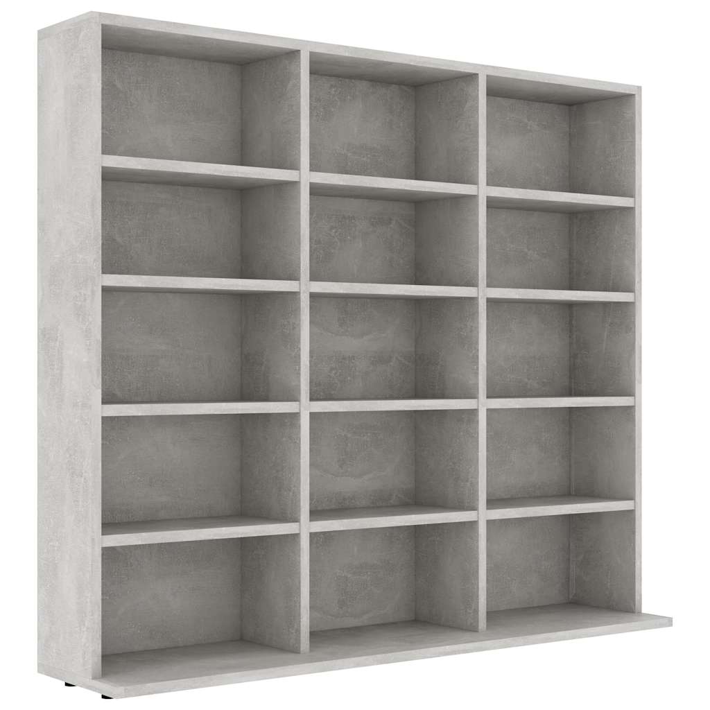 Vidaxl cd-kast 100x23x89,5 cm bewerkt hout betongrijs