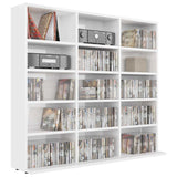 Vidaxl cd-kast 100x23x89,5 cm bewerkt hout hoogglans wit